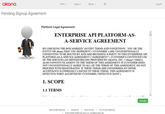 Pending Signup Agreement